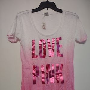 Victoria's Secret Pink Love pink T shirt